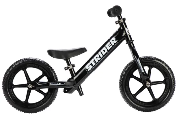 Strider 12 Sport Balance Bike: Black