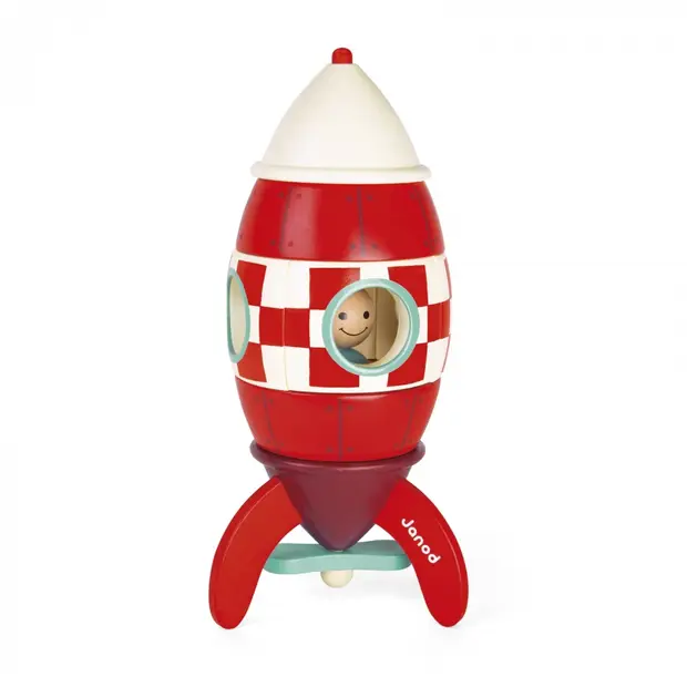 Janod Wooden Magnetic Rocket