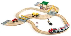 BRIO World - Rail & Road Travel Set
