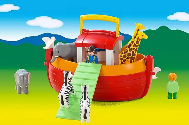 Playmobil 1 2 3 Floating Take Along Noah's Ark