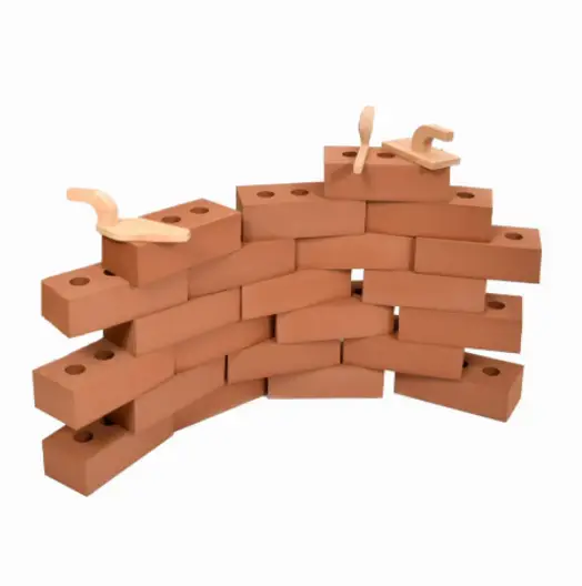 25 Life-Size Foam Construction Bricks and Tool Set
