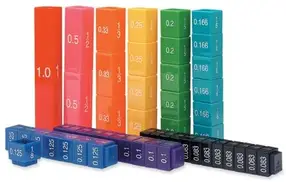 Learning Resources Fraction Tower Equivalency Cubes
