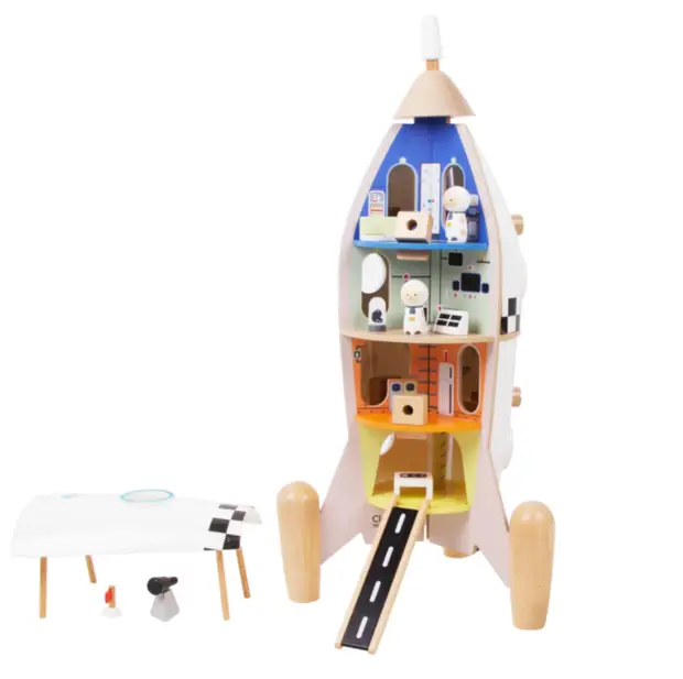 Classic World Wooden Rocket Ship