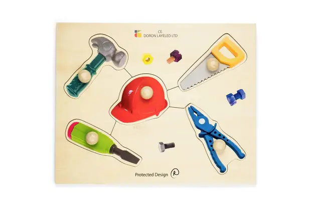 Doron Layeled Tools Large Peg Puzzle