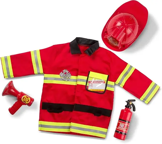 Melissa & Doug Firefighter Role Play Costume