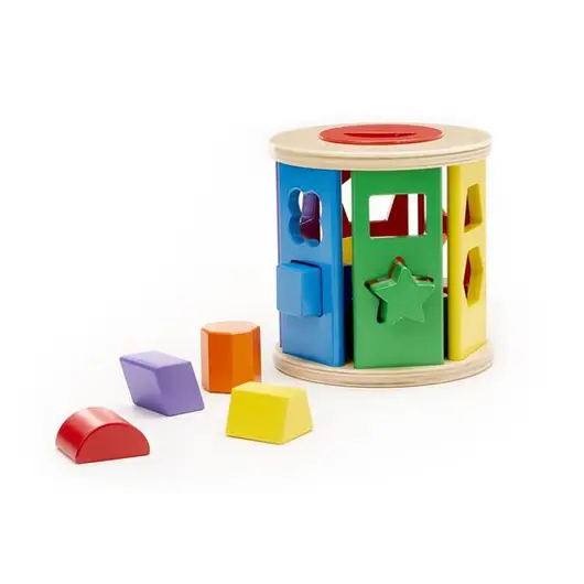 Melissa & Doug Match and Roll Shape Sorter