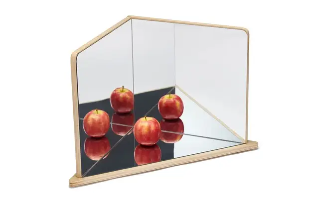 Tickit Wooden 4-Way Mirror
