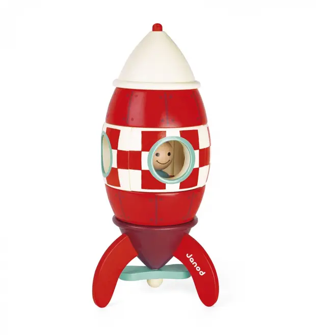 Janod Wooden Magnetic Rocket