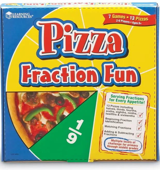 Learning Resources Pizza Fraction Fun Game